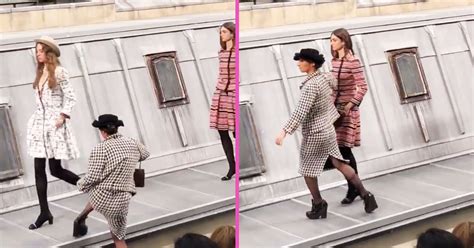 Woman crashes Chanel runway show until Gigi Hadid bounces 